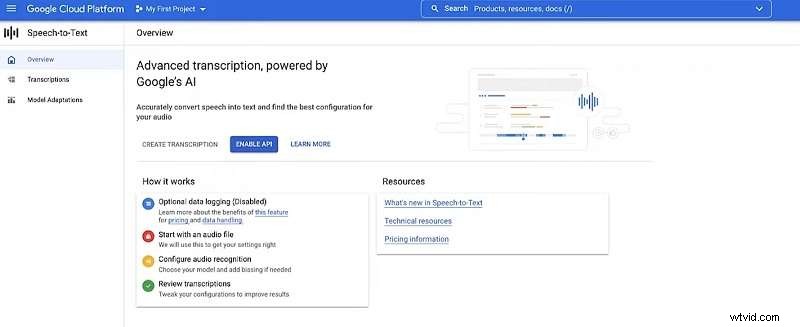 Le migliori API gratuite di sintesi vocale:Google Cloud, Azure, Speechmatics, AssemblyAI e AWS Transcribe 