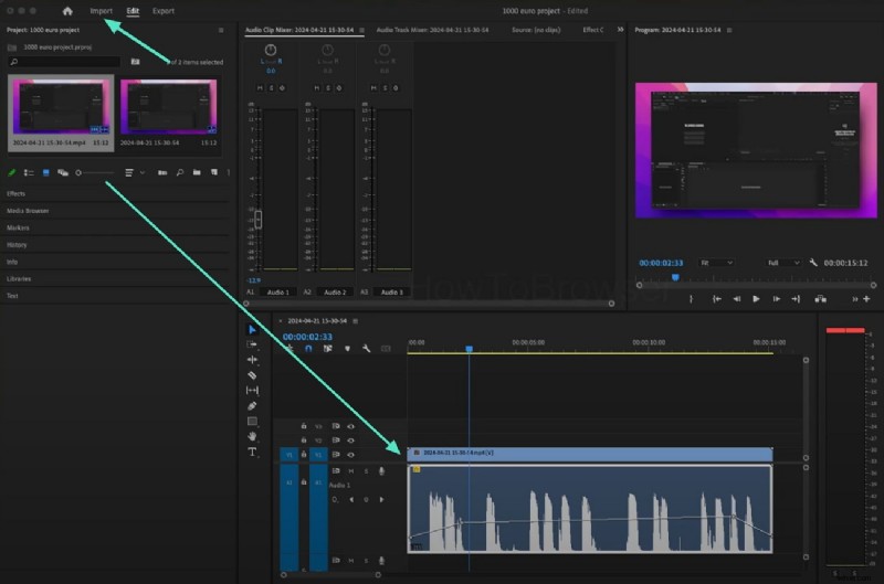 Guida 2026:conversione dell audio mono in stereo in Premiere Pro 