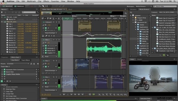 I 5 migliori strumenti di distorsione audio per creatori:Adobe Audition, Audacity, WavePad, Ardour e Sound Forge 