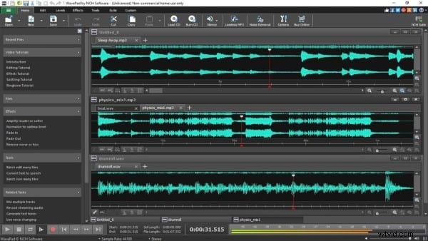 I 5 migliori strumenti di distorsione audio per creatori:Adobe Audition, Audacity, WavePad, Ardour e Sound Forge 