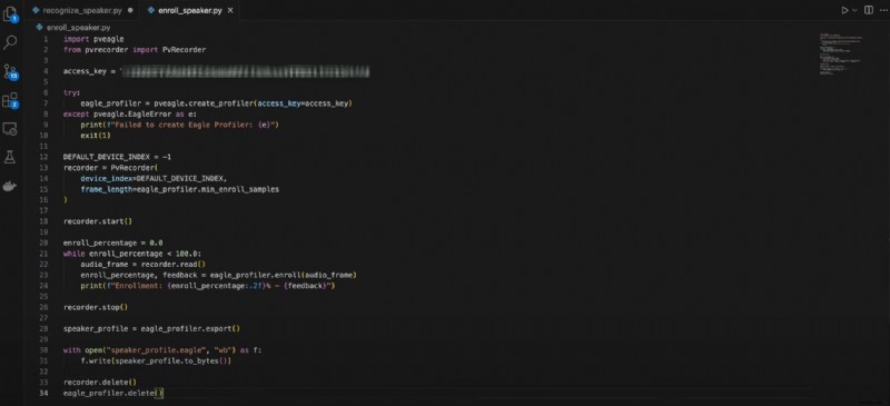Riconoscimento degli altoparlanti Python:automatizza i sottotitoli e l analisi vocale 