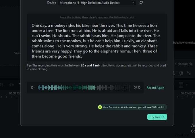 Creëer een gepersonaliseerde AI-stem voor uw video s:een stapsgewijze handleiding 