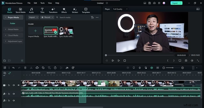 Synchroniseer audio naadloos met video met Filmora – een gids op professioneel niveau 