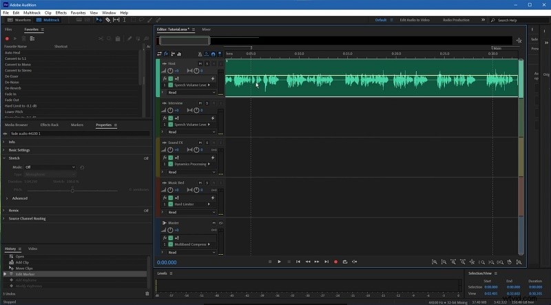 Fade-in-effecten beheersen in Adobe Audition:een stapsgewijze zelfstudie 