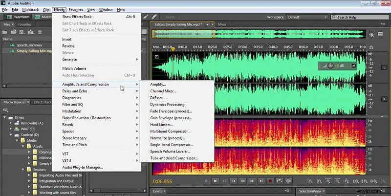 Fade-in-effecten beheersen in Adobe Audition:een stapsgewijze zelfstudie 