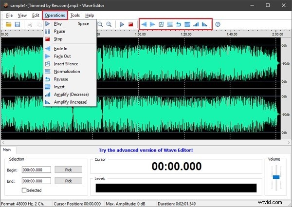 Wave Editor Review:functies, voor- en nadelen en stapsgewijze handleiding