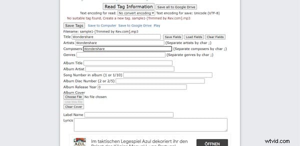 Top 5 gratis online mp3-tag-editors:update uw muziekbibliotheek 