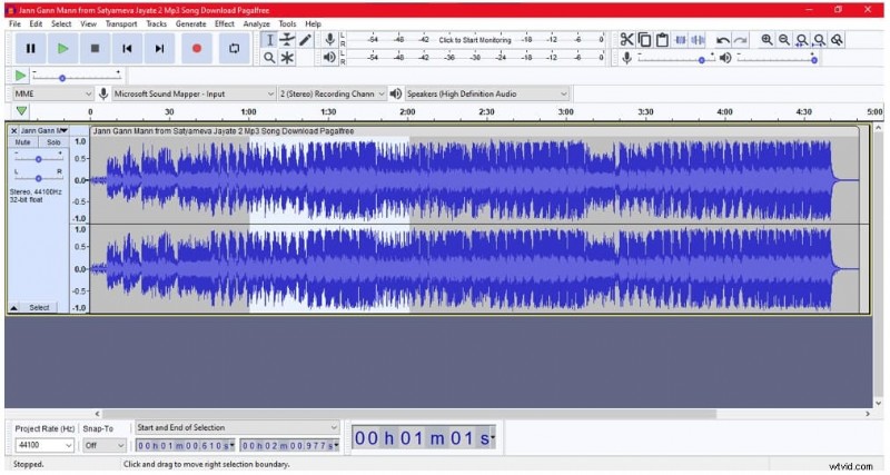 Pas de toonhoogte aan in Audacity met behoud van de audiokwaliteit 
