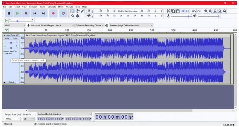 Pas de toonhoogte aan in Audacity met behoud van de audiokwaliteit 