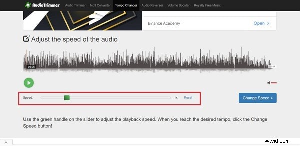 Vertraag een nummer zonder toonhoogteverschuiving:Windows, Mac, online en mobiele oplossingen 