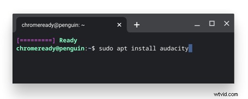 Installeer Audacity op Chromebook:een eenvoudige handleiding (Chrome OS)