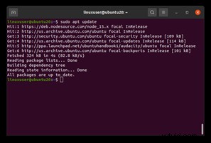Audacity installeren en verwijderen op Ubuntu 20.04 LTS:een stapsgewijze handleiding 