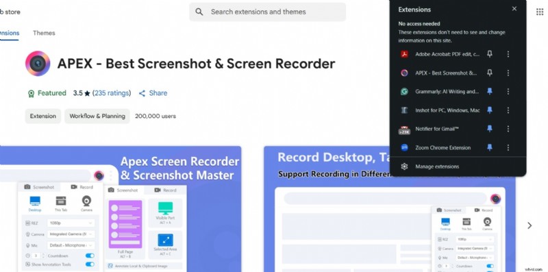 Masterschermopname met Apex Screen Recorder:een stapsgewijze handleiding 