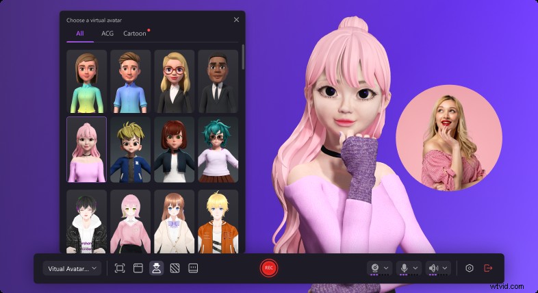 Webcambewegingsopname in DemoCreator:maak virtuele avatars 