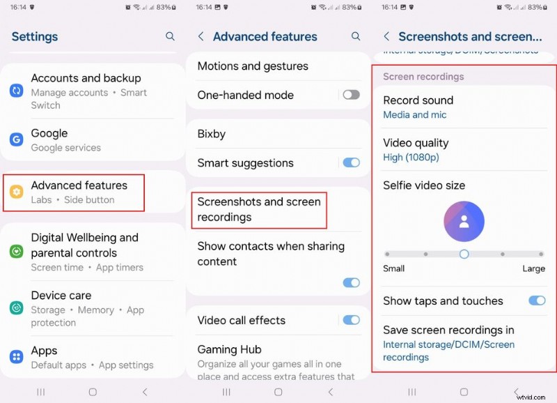 Come registrare lo schermo del tuo Samsung:una guida passo passo 