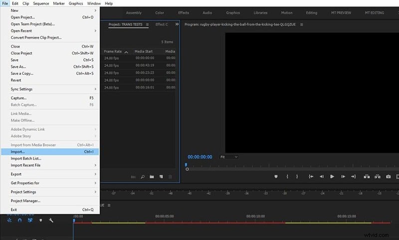 Overgangen beheersen in Adobe Premiere Pro:een uitgebreide handleiding 