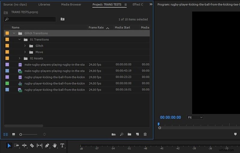 Overgangen beheersen in Adobe Premiere Pro:een uitgebreide handleiding 