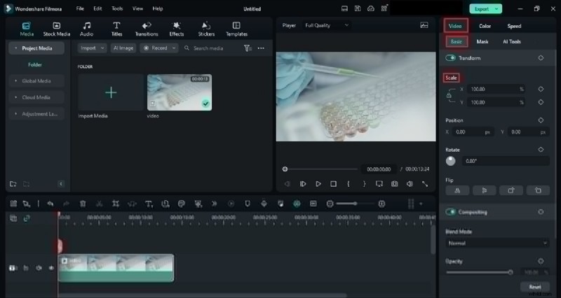Valse camerabewegingen onder de knie krijgen in Filmora:een stapsgewijze handleiding 