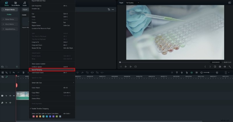 Snelheidsverhoging beheersen in Filmora:een uitgebreide gids 