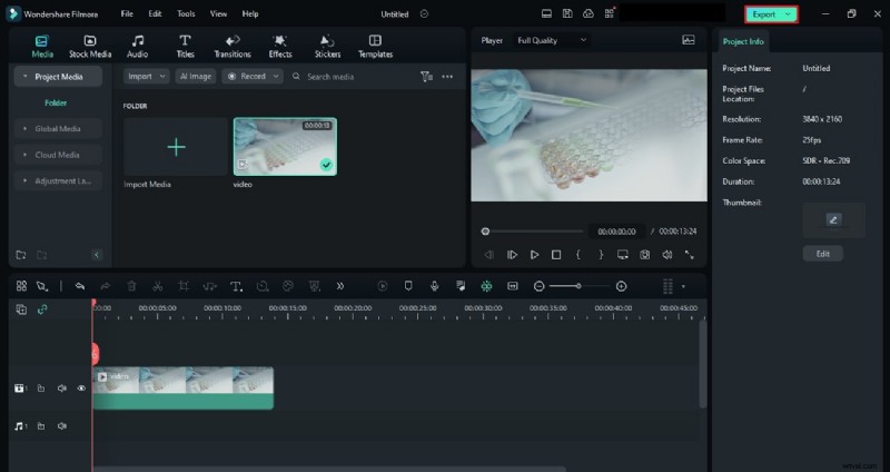 Video s van hoge kwaliteit exporteren met Wondershare Filmora:een stapsgewijze handleiding 