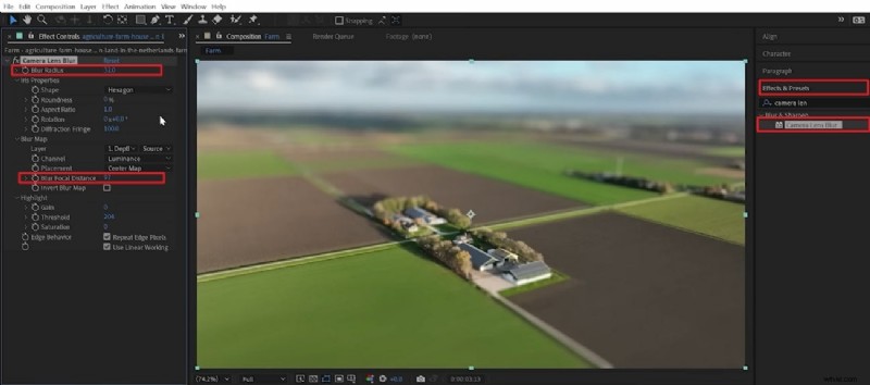Tilt-Shift-video-effecten beheersen:een praktische gids met Filmora en After Effects 
