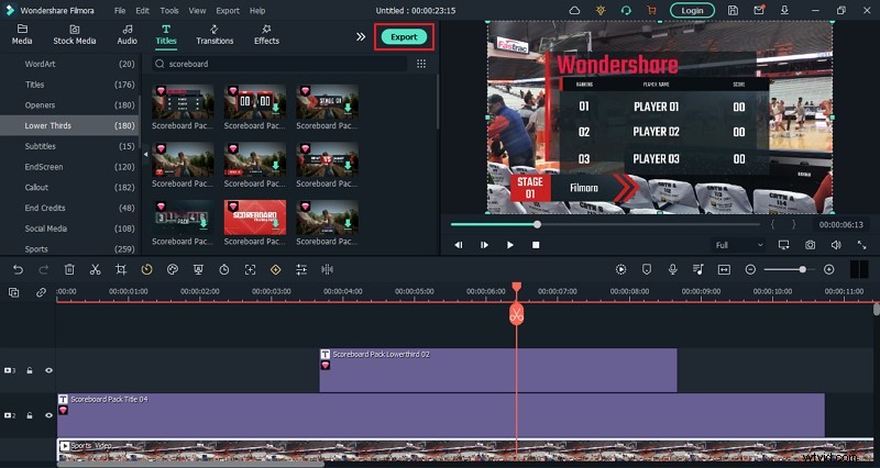 Maak dynamische sportscoreborden voor video s:een stapsgewijze handleiding