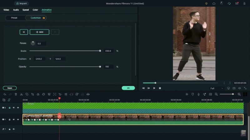 Filmora-tutorial:Maak TikTok-dans met Locked-On-effect 