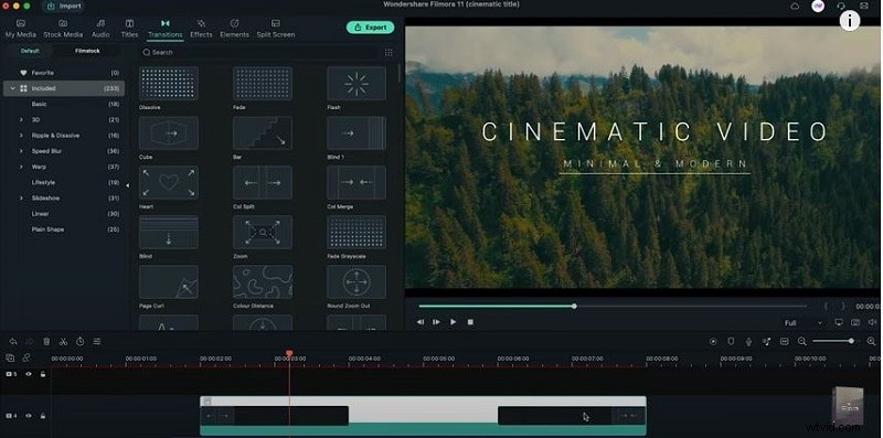 Cómo hacer títulos cinematográficos en Filmora 