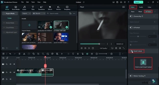 Beheers 5 verbluffende rookeffecten in Filmora – stapsgewijze zelfstudie 