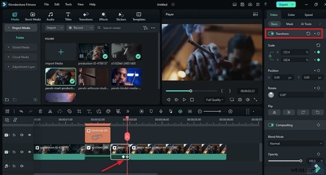 Beheers 5 verbluffende rookeffecten in Filmora – stapsgewijze zelfstudie 