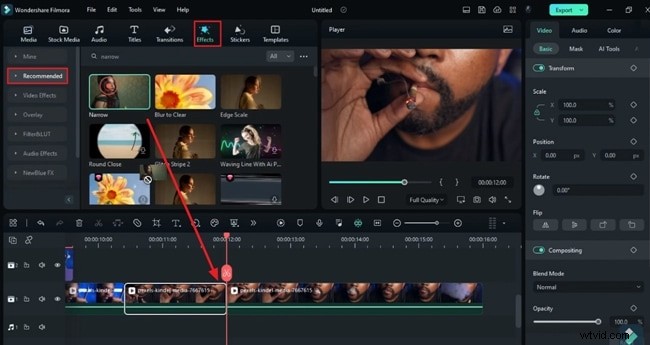 Beheers 5 verbluffende rookeffecten in Filmora – stapsgewijze zelfstudie 