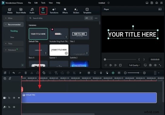 Een teksteffect met een opgeruwde rand maken in Filmora – Stapsgewijze handleiding 