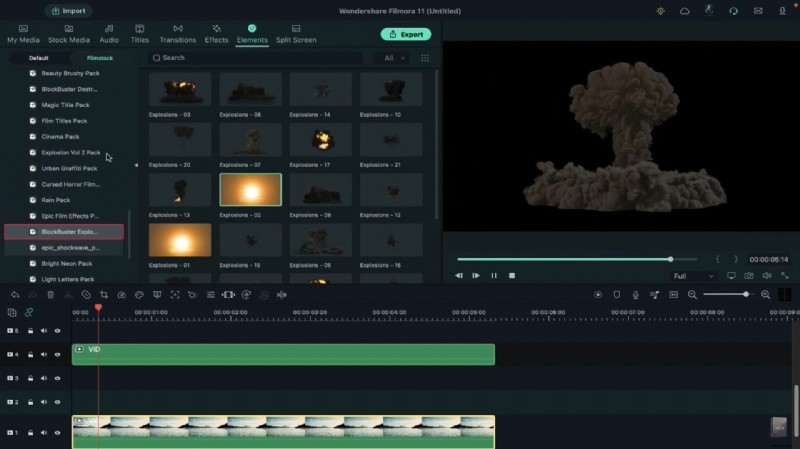Creëer verbluffende filmische explosies in Filmora:een complete tutorial 