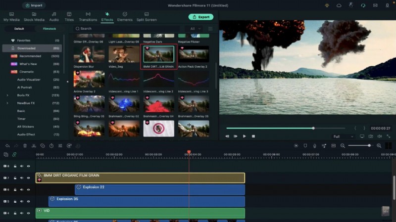 Creëer verbluffende filmische explosies in Filmora:een complete tutorial 