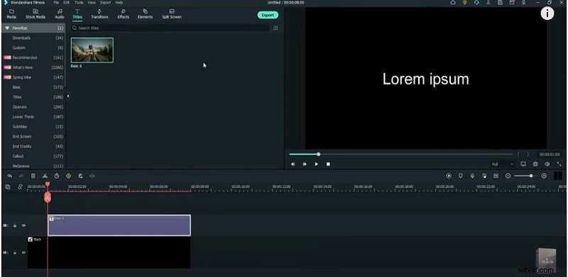 Crea una introducción de texto de esquema profesional en Filmora – Guía paso a paso 