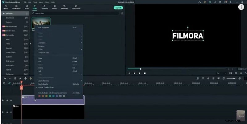Crea una introducción de texto de esquema profesional en Filmora – Guía paso a paso 