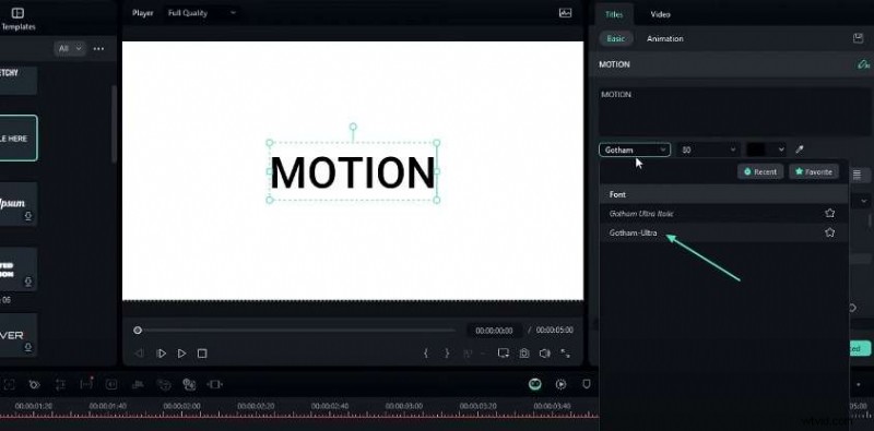 Maak een verbluffende glanzende 3D-tekstanimatie in Filmora 13 