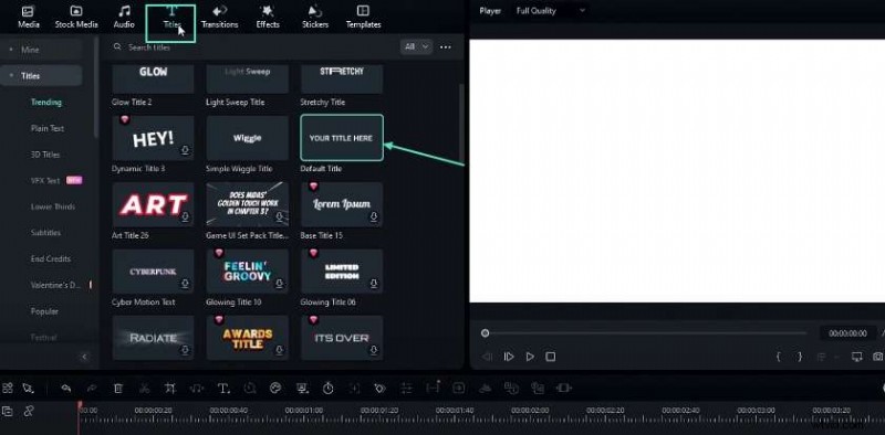 Maak een verbluffende glanzende 3D-tekstanimatie in Filmora 13 