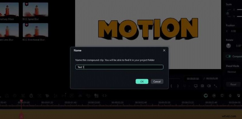 Maak een verbluffende glanzende 3D-tekstanimatie in Filmora 13 