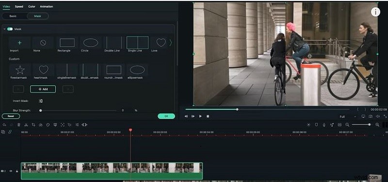 Creëer naadloze maskeerovergangen in Filmora – Stap-voor-stap handleiding 
