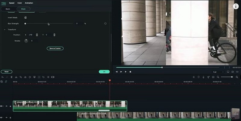 Creëer naadloze maskeerovergangen in Filmora – Stap-voor-stap handleiding 