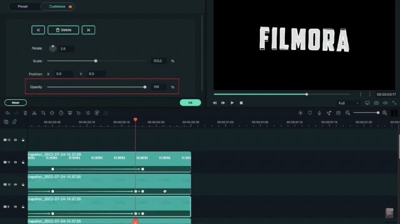 Creëer een Echo Motion Trail-teksteffect in Filmora 