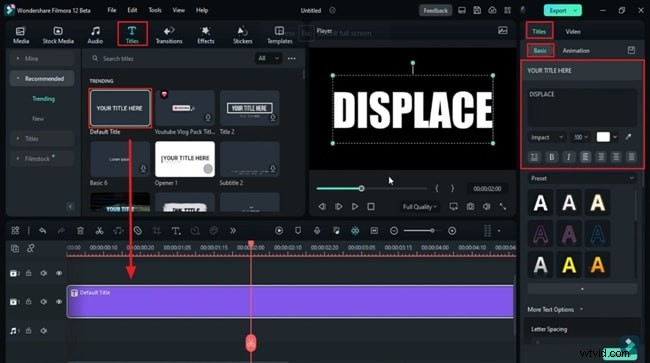 Beheers het turbulente verplaatsingseffect in Filmora:stapsgewijze zelfstudie 