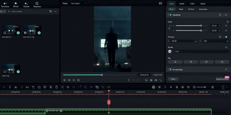 Beheers Velocity Edits in Filmora 13:een stapsgewijze video-tutorial 