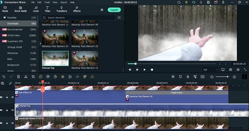 Beheers het Rain Stop-video-effect in Filmora – Stap-voor-stap handleiding 