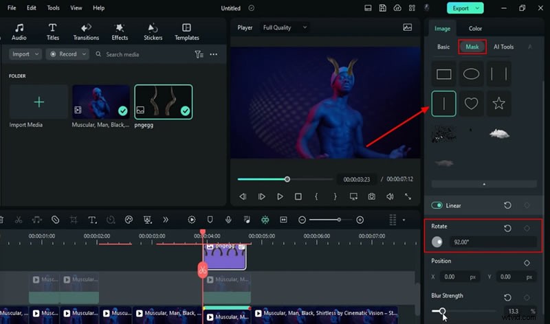 Crea impresionantes efectos de luz de rapero en Filmora:Tutorial paso a paso 