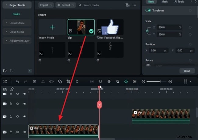 Crea un impresionante truco con el dedo mágico en Filmora – Tutorial paso a paso 