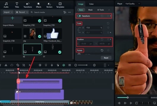 Crea un impresionante truco con el dedo mágico en Filmora – Tutorial paso a paso 