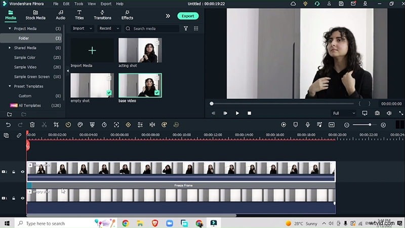 Filmora-tutorial:Creëer een zwevend tandenborsteleffect voor video s 