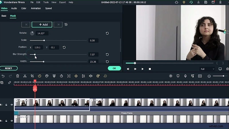Filmora-tutorial:Creëer een zwevend tandenborsteleffect voor video s 